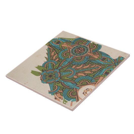 Jugendstil-abstrakte Christi-Kommode Fliese (Seite)