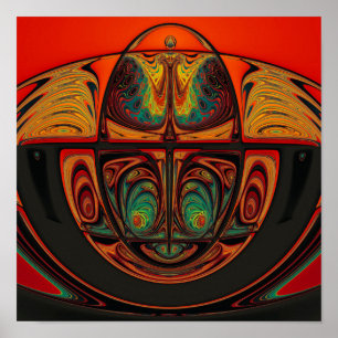 Jugendstil Abstrakte Kunst Poster