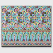 Jugendstil abstrakte Textilkunst Geschenkpapier (Flach)