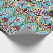 Jugendstil abstrakte Textilkunst Geschenkpapier (Ecke)