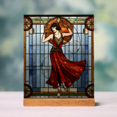 Jugendstil-Acrylglas-Wandkunst Acrylschild (Neutral)