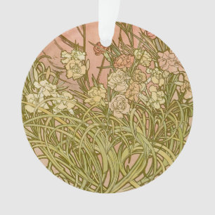 Jugendstil Alfonse Mucha Blütenförmige Nelkenblume Ornament