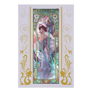 Jugendstil Alphonse Mucha Abend Besichtigung Fotodruck