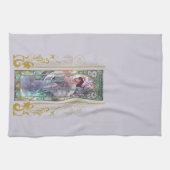 Jugendstil Alphonse Mucha Abend Besichtigung Geschirrtuch (Horizontal)