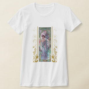 Jugendstil Alphonse Mucha Abend Besichtigung T-Shirt