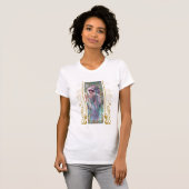 Jugendstil Alphonse Mucha Abend Besichtigung T-Shirt (Vorne ganz)
