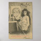 Jugendstil Alphonse mucha Art Model Poster (Vorne)