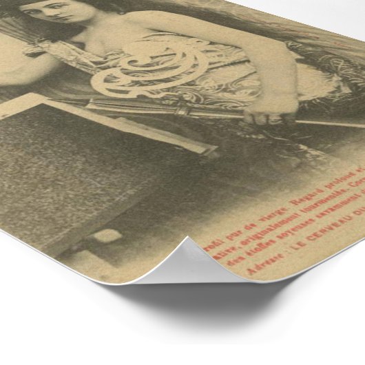 Jugendstil Alphonse mucha Art Model Poster (Ecke)