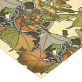 Jugendstil Alphonse Mucha Blätter Muster Kurzer Tischläufer (Ecke)