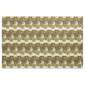 Jugendstil Alphonse Mucha Blätter Muster Stoff (Fat Quarter (45,7 x 55,9 cm))