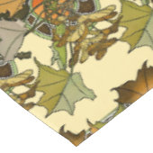 Jugendstil Alphonse Mucha Blätter Muster Tischdecke (Schrägansicht)