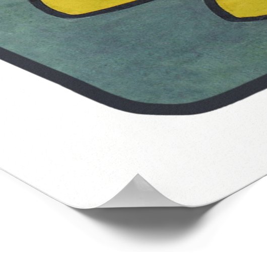 Jugendstil-Alphonse Mucha Blume Poster (Ecke)