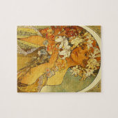 Jugendstil Alphonse Mucha Blumen Puzzle (Horizontal)