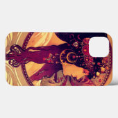 Jugendstil Alphonse Mucha Donna elegante Frau Case-Mate iPhone Hülle (Rückseite (Horizontal))
