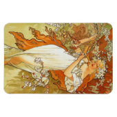 Jugendstil Alphonse Mucha Frühling Magnet (Horizontal)