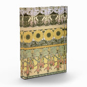 Jugendstil-Alphonse mucha fuschia Fotoblock (Links)