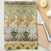 Jugendstil-Alphonse mucha fuschia Geschirrtuch