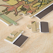 Jugendstil-Alphonse mucha fuschia Puzzle (Seite)