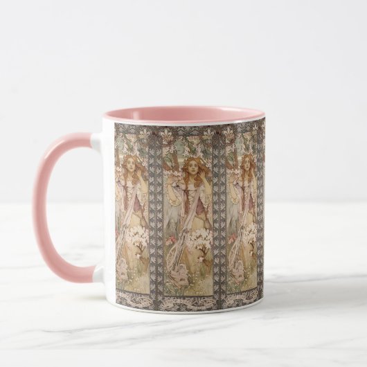 Jugendstil-Alphonse mucha Joan der Tasse des Licht (Links)