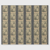 Jugendstil Alphonse Mucha Kunstfoto Geschenkpapier (Flach)