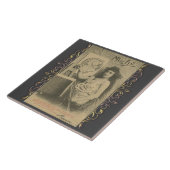 Jugendstil Alphonse Mucha Kunstmodell Fliese (Seite)