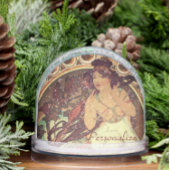 Jugendstil Alphonse Mucha Musikmuse Schneekugeln