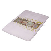 Jugendstil Alphonse Mucha Night's Erholung Badematte (Schrägansicht)