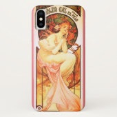 Jugendstil-Alphonse Mucha Parfum Blumen Case-Mate iPhone Hülle (Rückseite)