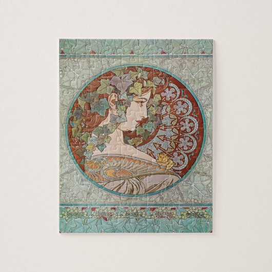 Jugendstil-Alphonse Mucha Puzzle (Vertikal)
