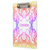 Jugendstil Alphonse Mucha Salon farbenfroh Klemmbrett (Links)