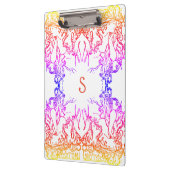 Jugendstil Alphonse Mucha Salon farbenfroh Mädchen Klemmbrett (Links)