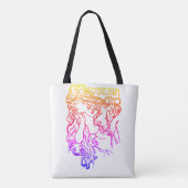 Jugendstil Alphonse Mucha Umkehrbare Tasche (Rückseite)