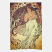 Jugendstil Alphonse Mucha Vintage Jugendstil Geschirrtuch (Vertikal)
