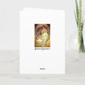 Jugendstil Alphonse Mucha Vintage Jugendstil Karte (Rückseite)