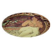 Jugendstil Alphonse Mucha Vintage Jugendstil Schneidebrett (Ecke)