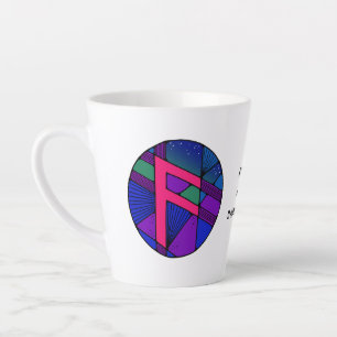 Jugendstil Ansuz Rune Latte Tasse – INSPIRATION!