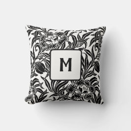 Jugendstil Antikes Botanisches Blumenmuster Kissen