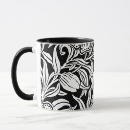 Jugendstil Antikes Botanisches Blumenmuster Tasse