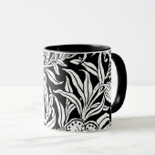Jugendstil Antikes Botanisches Blumenmuster Tasse (VorderseiteRechts)
