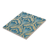 Jugendstil,aquamarin,Damast,Blumenmuster,Chic,V Fliese (Seite)