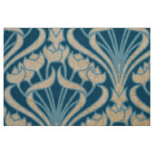 Jugendstil,aquamarin,Damast,Blumenmuster,Chic,V Stoff (Fat Quarter (45,7 x 55,9 cm))