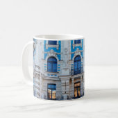 Jugendstil-Architektur in Riga, Lettland Kaffeetasse (Vorderseite Links)