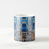 Jugendstil-Architektur in Riga, Lettland Kaffeetasse (Mittel)