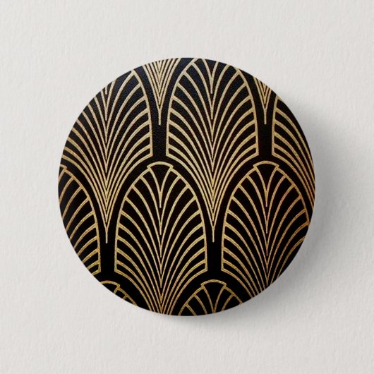 Jugendstil, Art Deko, Fanmuster, Bronze, Gold, bl Button (Vorderseite)