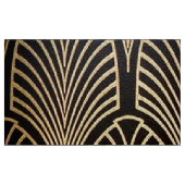 Jugendstil, Art Deko, Fanmuster, Bronze, Gold, bl Stoff (Fat Quarter (45,7 x 55,9 cm))