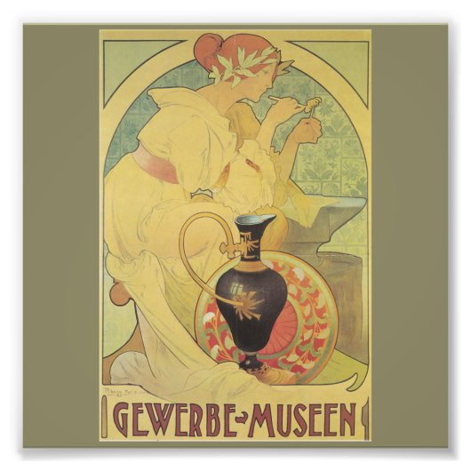 Jugendstil,Art Deko,Poster,G ABBEGG,Gewerbe Muse Fotodruck (Vorne)