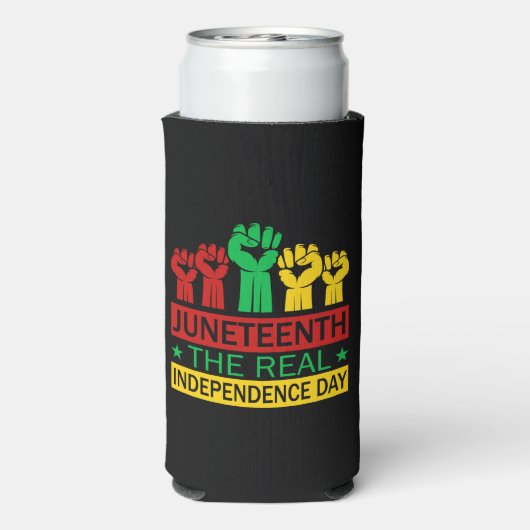 Jugendstil-Art Pan Africa Farben Selters Dosenkühler (Seltzer Rückseite)