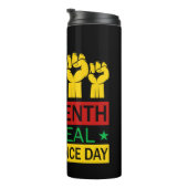 Jugendstil-Art Pan Africa Farben Thermosbecher (Nach rechts gedreht)