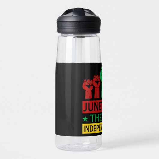 Jugendstil-Art Pan Africa Farben Trinkflasche (Vorne)