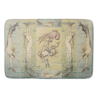 Jugendstil Atlantis Meerjungfrauen #59 Badematte